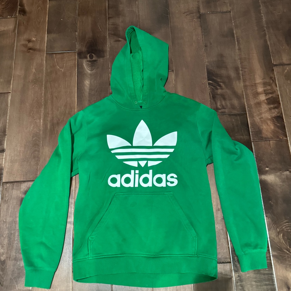 Green Adidas Sweatshirt Size Small